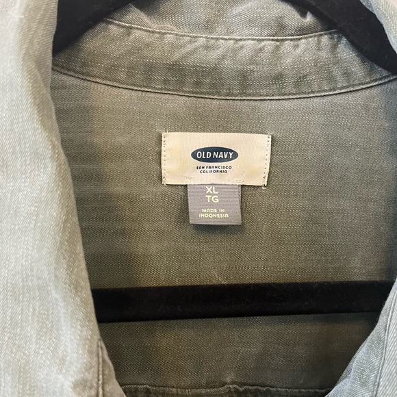 Distressed Tencel Button down - Picture 2 of 6